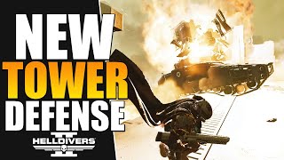 Helldivers 2 - New Tower Defense Mission Is Intense (Helldive Solo)