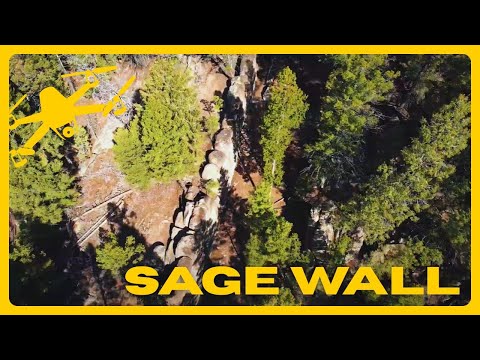 SAGE WALL - DRONE VIDEO at Sage Mountain Center, MT