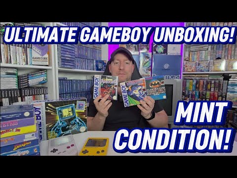 Unboxing a MINT CONDITION Original Nintendo Game Boy + 10 Iconic & Rare Game Boy Games! | RetroVerse