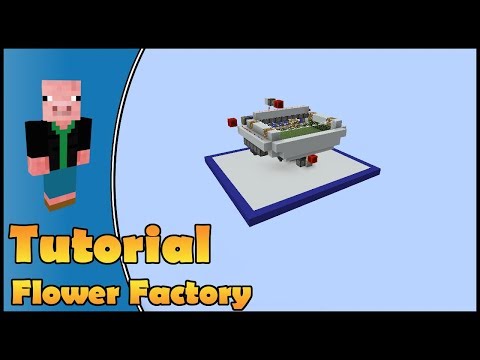 Two Piggies - Minecraft Tutorial - Automatic Flower Factory