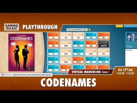 Codenames online playthrough - YouTube