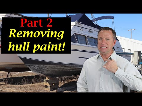 Removing hull bottom paint and a 1978 Carver Yacht