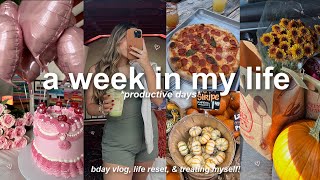 VLOG🍂: days in my life, 24th bday vlog, getting my life together, treating myself, & clothing haul!