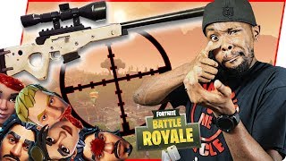 SNIPING HEADS OFF LEFT AND RIGHT! - FortNite Battle Royale Ep.92