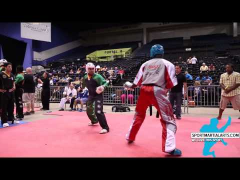 Henry Ruiz vs Ryan George - Men's Sparring - Kratos World Karate Championships 2014