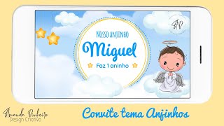 Vídeo de Convite Animado Anjinhos