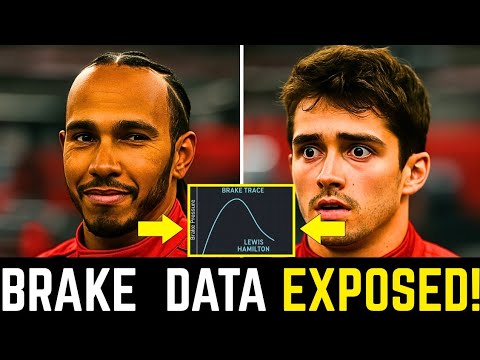 Lewis Hamilton’s  EXPOSES Ferrari Brake DATA Leaves Leclerc STUNNED!