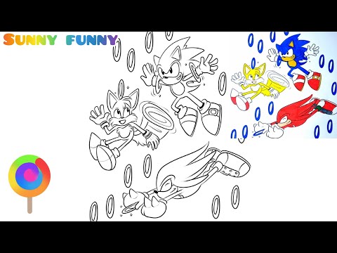 Sonic Team Coloring Pages / How To Draw Sonic, Tails and Knuckles / Jim Yosef - [NCS Release]