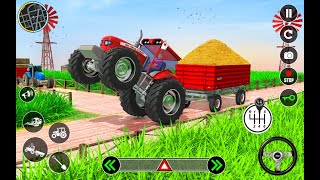 Heavy Tractor Trolley Cargo Simulator 3D - Farming Tractor Driver 2025 | #CMGaming #1077