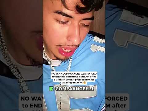 COMPAANGEL was FORCED to END his BIRTHDAY STREAM after a G4NG MEMBER pressed him for wearing BLUE