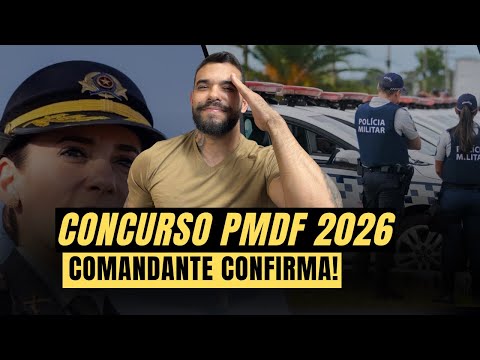 Urgent! New PMDF (Military Police of the Federal District) recruitment exam in 2026!