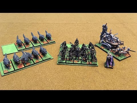 Warhammer Fantasy 8th ed Battle Report - 500pts Vampire Counts vs Wood Elves