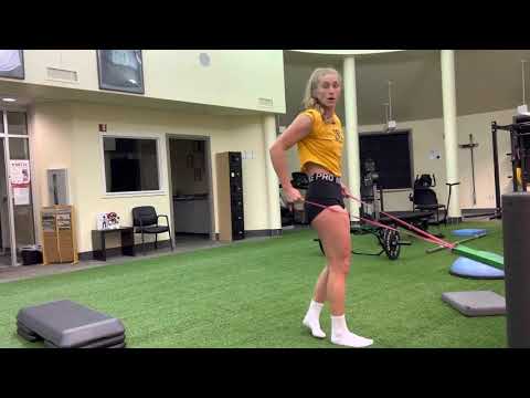 Lateral Banded Lunge Jumps