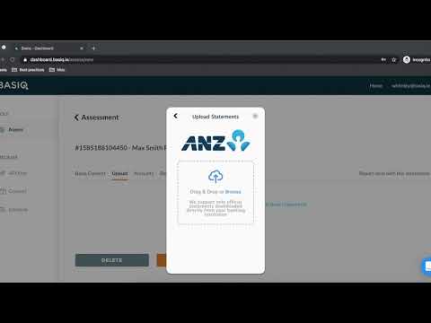 Using the Basiq Affordability Dashboard with bank statements