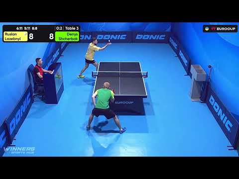 09:55 Ruslan Lazebnyi - Denys Shcherbak 06.10.2023 TT Euro.Cup Ukraine Star. TABLE 3