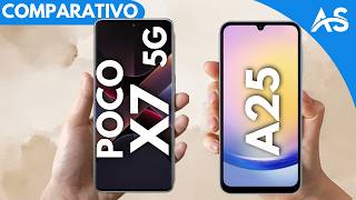 Poco X7 5G vs Samsung A25 - Comparativo