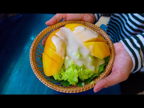 Yummilicious! MANGO STICKY RICE - AVOCADO & COCONUT SMOOTHIES - Cambodian Street Food
