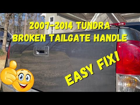 EASY $18 Replace Broken Toyota Tundra Tailgate Handle 2007-2014 2nd Generation Truck Latch Install