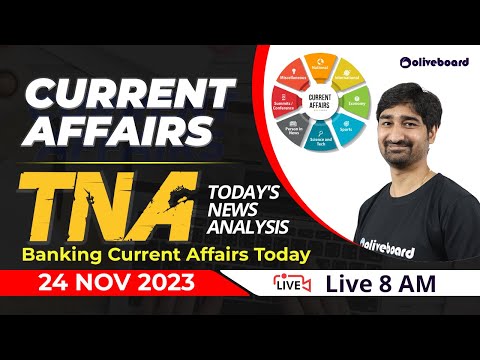 22nd to 24 Nov 2023 | Banking Current Affairs | Current Affairs MCQs For Bank Exams | By Aditya Sir