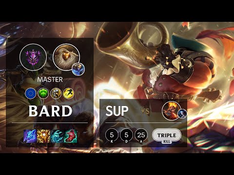 Bard Support vs Brand - EUW Master Patch 11.14