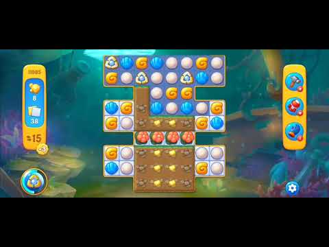 Fishdom Easy Level 11985 (with full seashell) @choraelmin