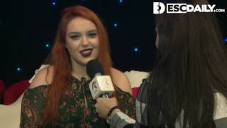 Xandra (Romania NF 2017) speaks about Jonas Gladnikoff, Dami Im and Eurovision 2017
