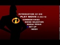 The Incredibles DVD Menu Walkthrough Disc 1