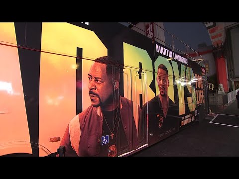 Will Smith cruises to 'Bad Boys' premiere