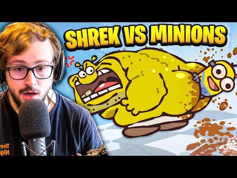 SHREK UCCIDE I MINIONS IN MODI SCHIFOSI E BRUTALI?! (Shrek Vs Minions Animation Reaction)