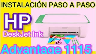 instalación impresora HP Deskjet Advantage 1115