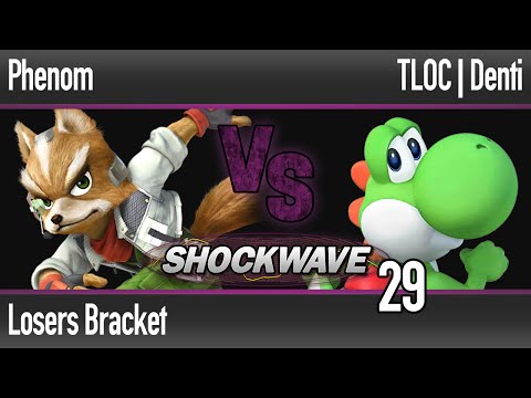 SW 29 Wii U - Phenom (Fox, Greninja) vs TLOC | Denti (Yoshi) - Losers Bracket