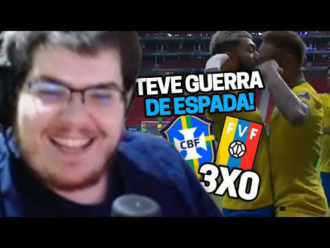 CASIMIRO REAGE A BRASIL 3 X 0 VENEZUELA - COPA AMÉRICA 2021 | Cortes do Casimito