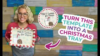 DIY Wooden Tray Painting Tutorial | Christmas Craft for Beginners