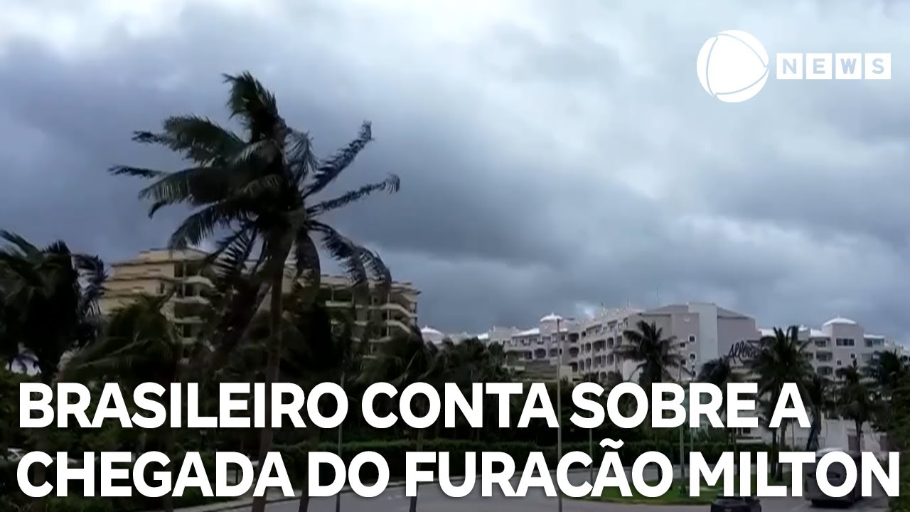 "Água acabou nos mercados", conta brasileiro que mora em Orlando, sobre chegada do furacão Milton