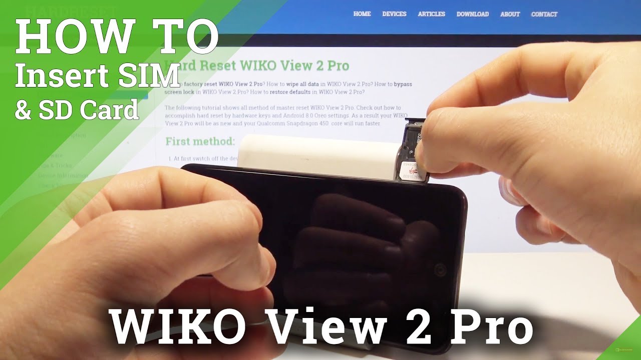 How to Install SIM and SD Card in WIKO View 2 Pro - Set Up SIM & SD