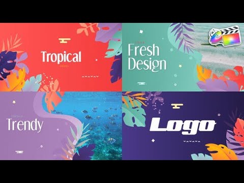 Apple Motion Template: Tropical Promo Slideshow | FCPX
