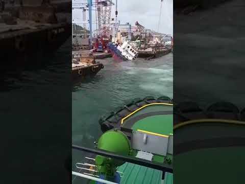 Ship accident at Batam