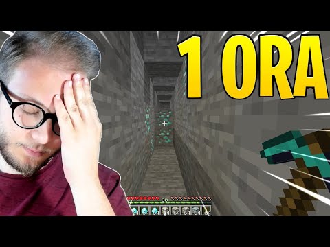 ho scavato per 1 ORA dritto in un'unica direzione su MINECRAFT