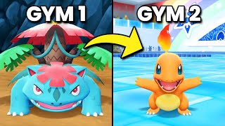 I Used A Random Starter Pokemon For Every Gym