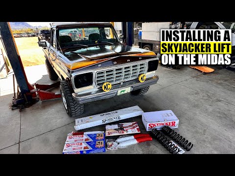 Installing a 2" Skyjacker Lift on our 1978 F150 4x4 Midas Touch & Then going off roading!