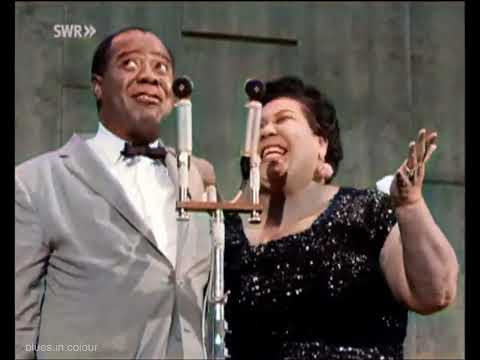 Velma Middleton, Louis Armstrong & His All Stars - 'St Louis Blues' live [Colourised] 1959