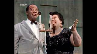 Velma Middleton, Louis Armstrong &amp; His All Stars - St Louis Blues live [Colourised] 1959