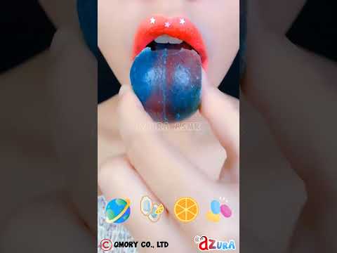 ASMR Emoji Food Eating Challenge #asmr #delicious #mukbang #tiktok