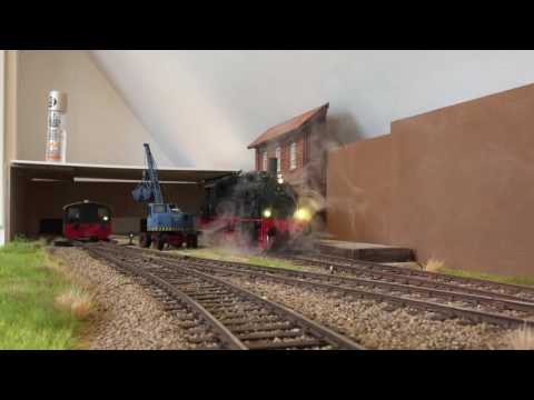 Spur1 FS BR75 mit vielem Dampf