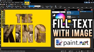 How To Fill Text With Image In Paint.Net - Pro Artistic Text Design