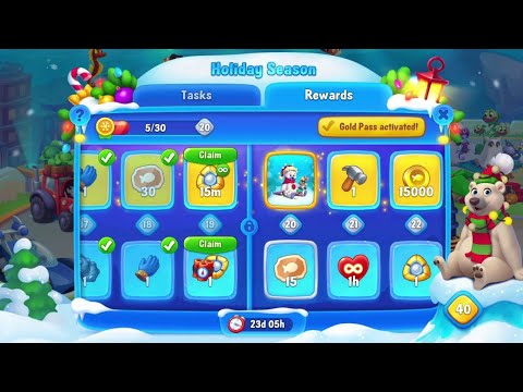 @Fishdom Win Strikes Atlantis Cup Stage 44 - 47. Holiday Season Event Level 19 Unlocked.