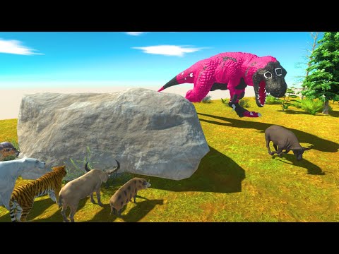 SQUID GAME T-REX HIDE AND SEEK-Animal Revolt Battle Simulator
