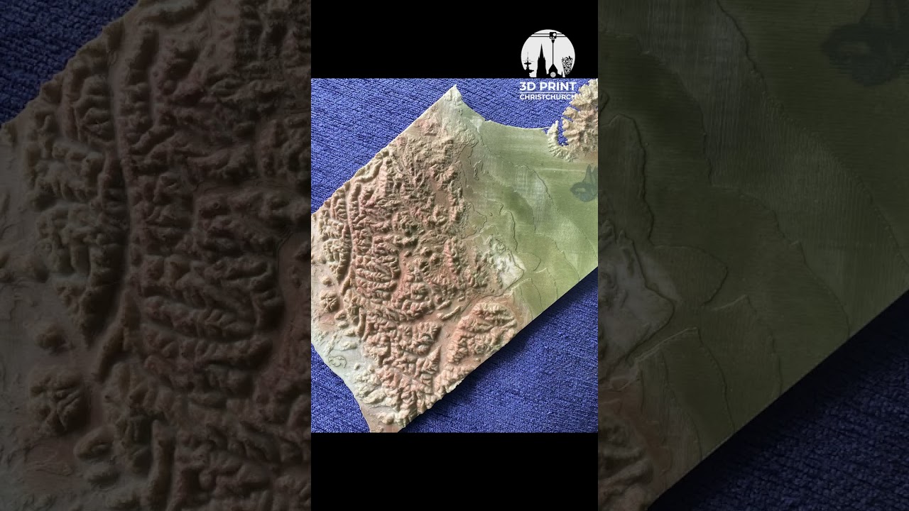 How to 3d print topographic New Zealand