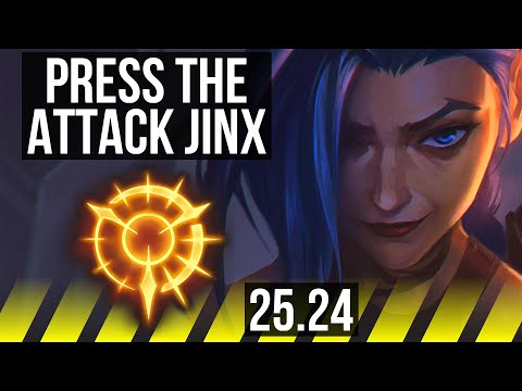 JINX & Lux vs CAITLYN & Karma (ADC) | Press The Attack | EUW Diamond | 25.24