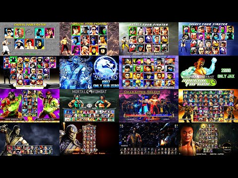 MORTAL KOMBAT 1 - 11 (1992 - 2019) / Evolution of the character selection screen / 4K